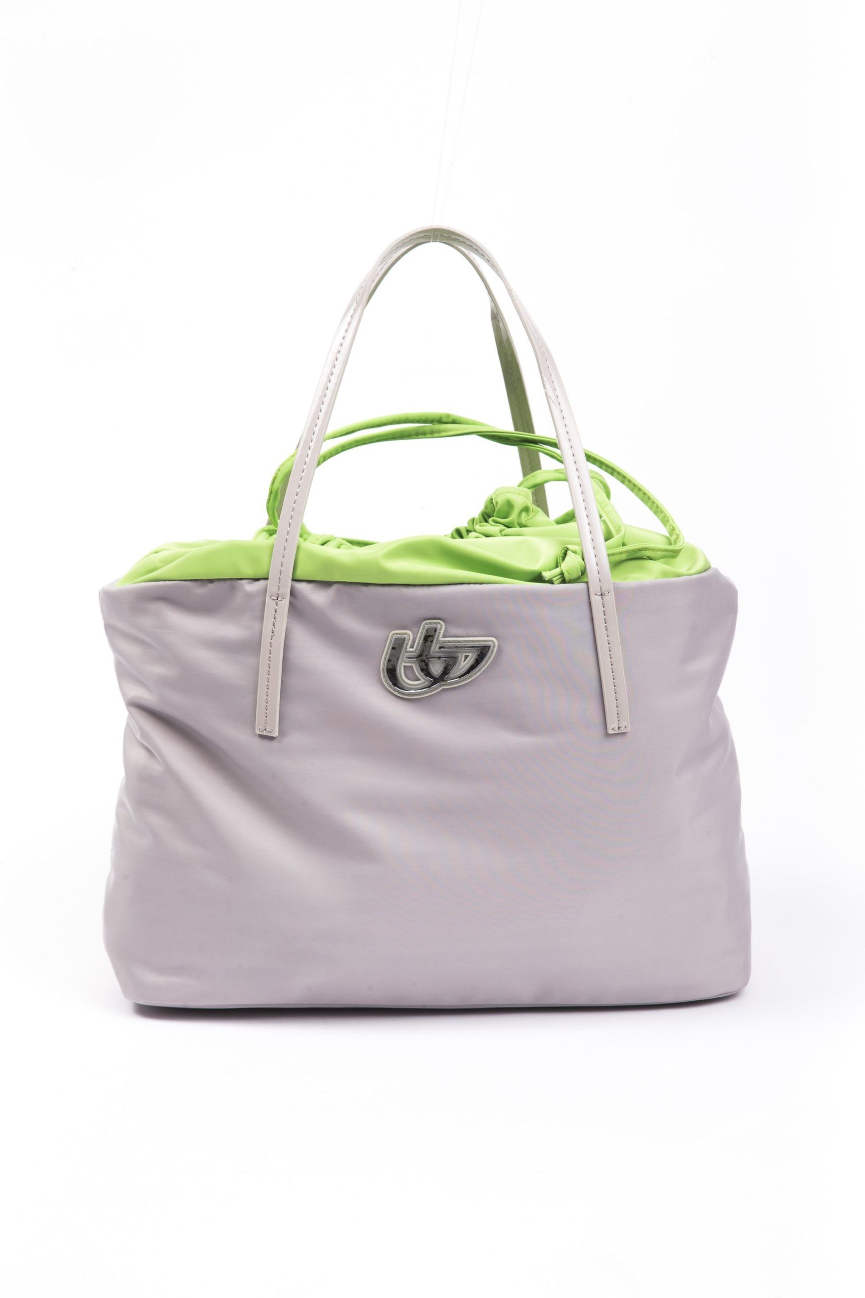 BLU BYBLOS Gray Polyester Women Shoulder Bag
