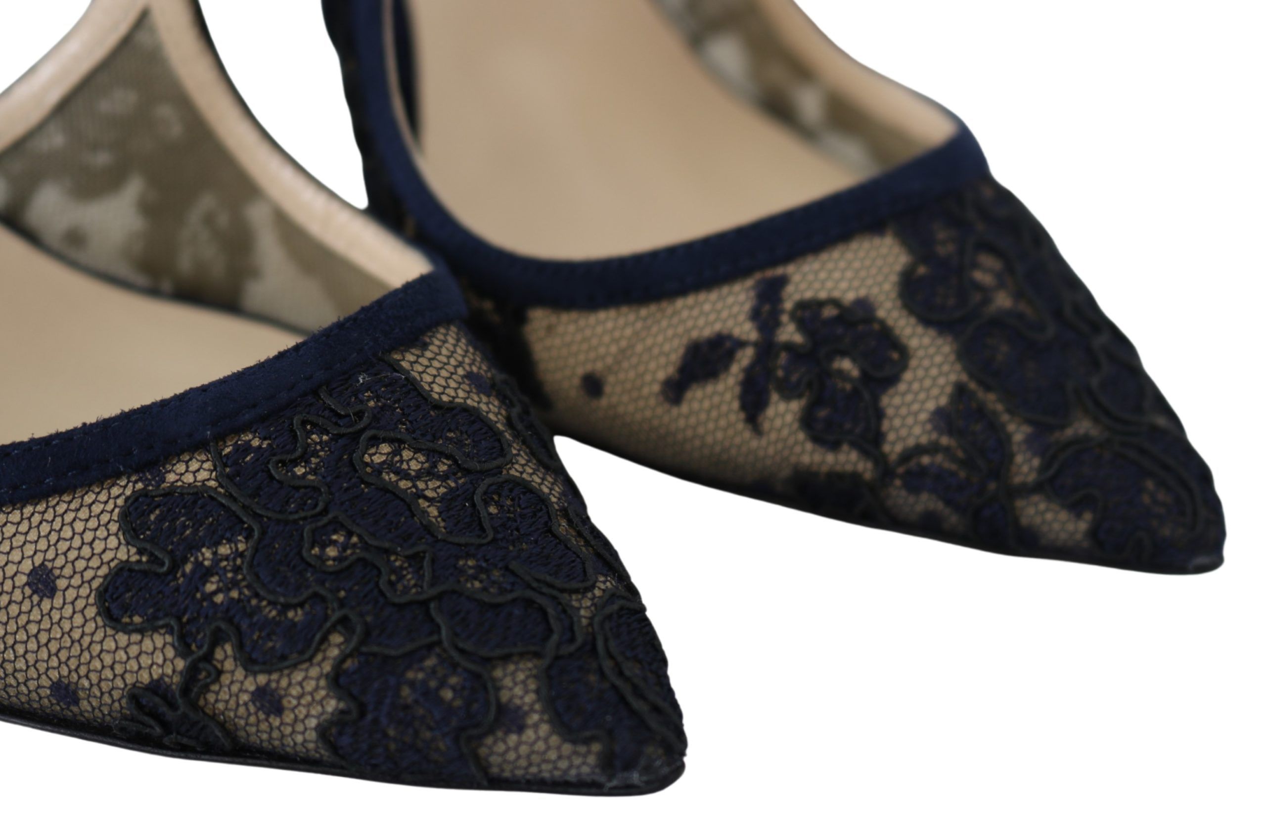 Jimmy Choo Eyewear Navy Lancer Leather Pumps Elegance Unleashed