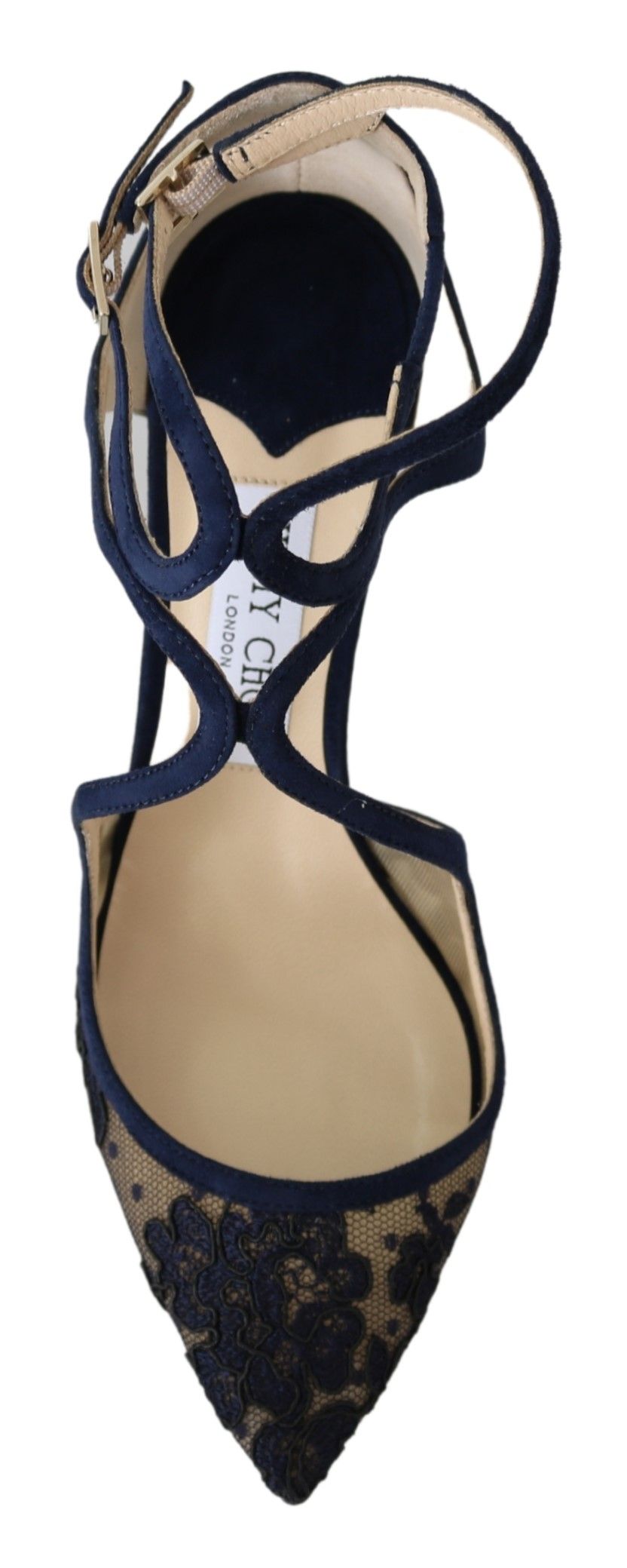 Jimmy Choo Eyewear Navy Lancer Leather Pumps Elegance Unleashed