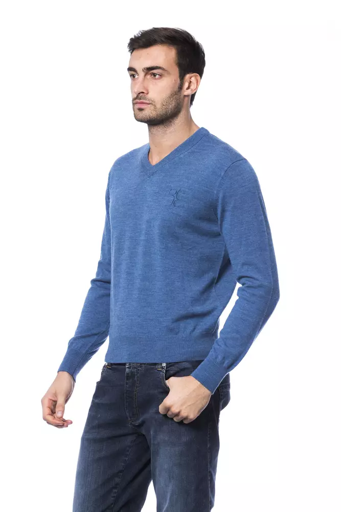 Billionaire Embroidered Merino Wool Crew Neck Sweater