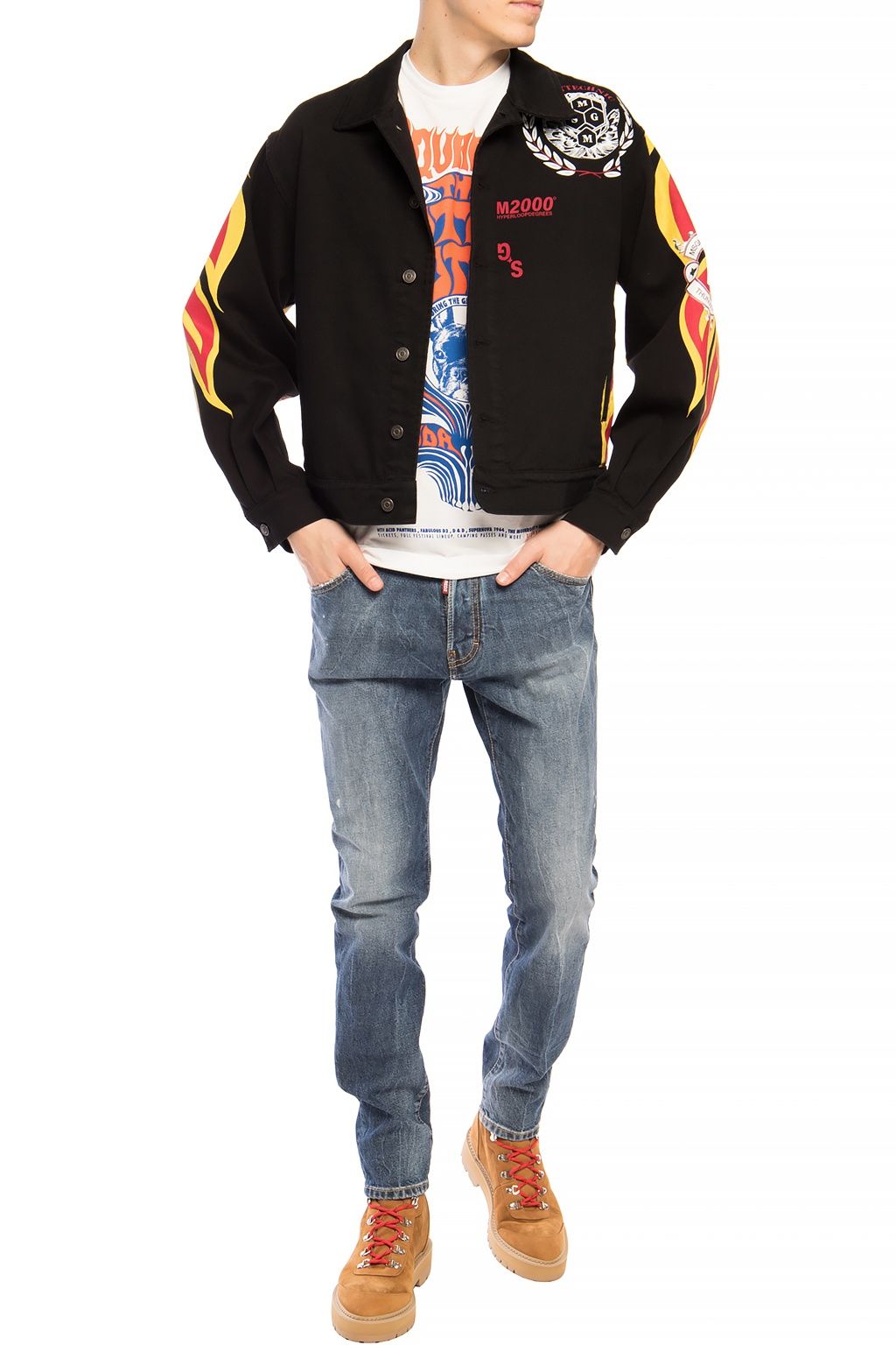 Dsquared2 Navy Distressed 'Cool Guy Jean' Denim Pants