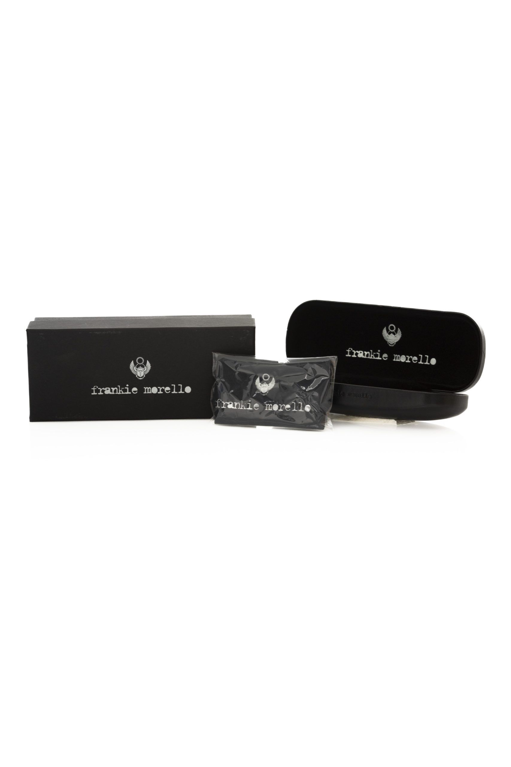 FRANKIE MORELLO Black Metallic Fiber Men Sunglass