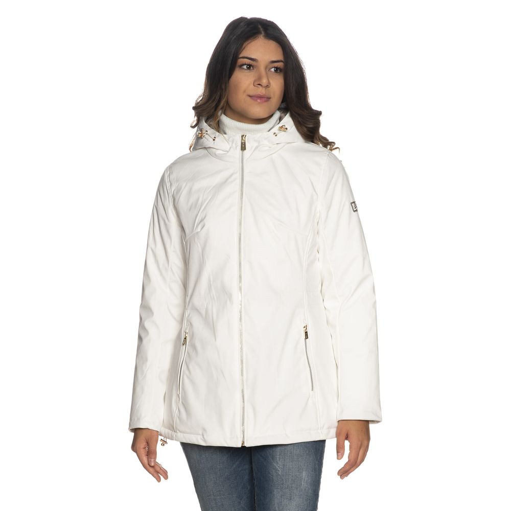 Zee Lane White Polyester Women's Jacket