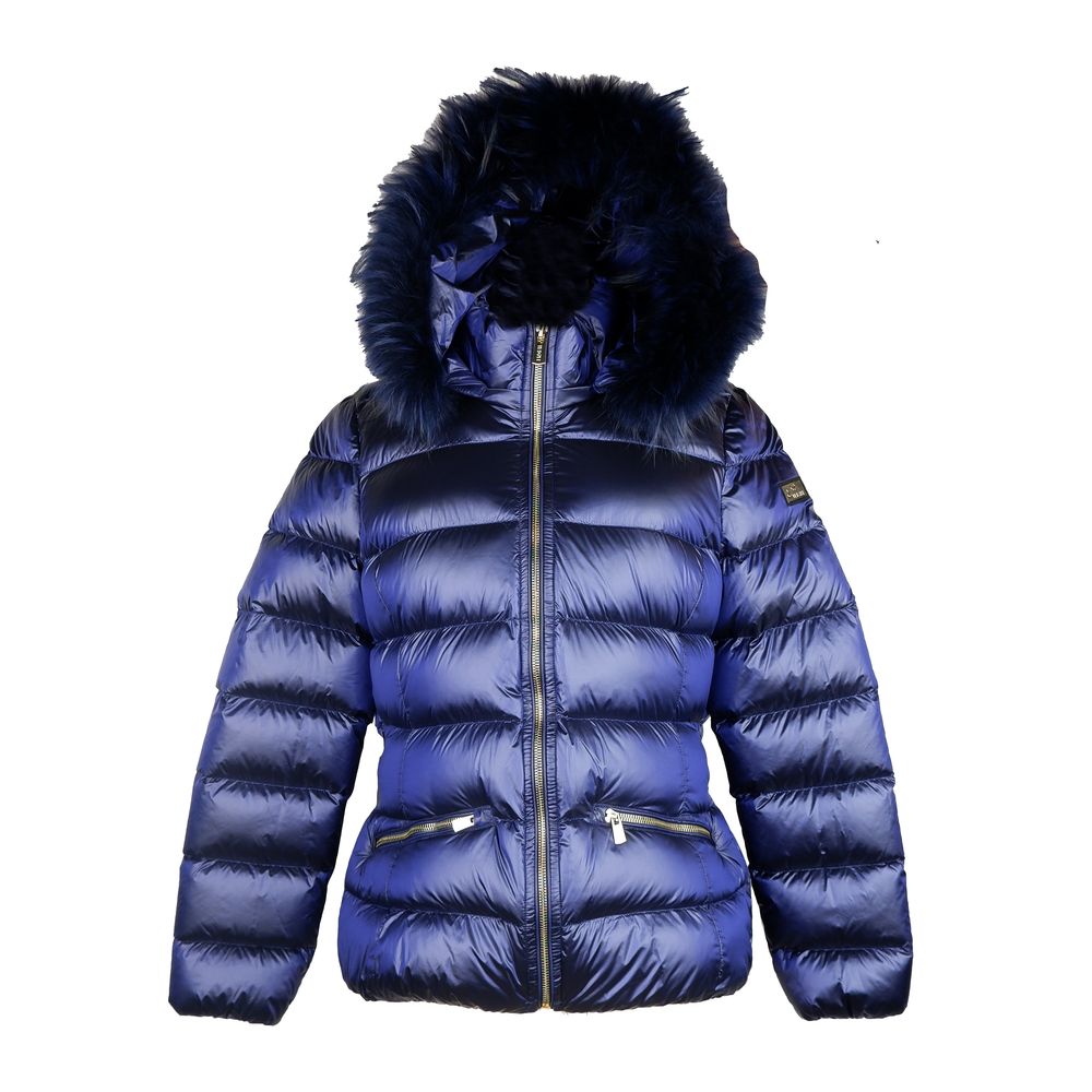 Zee Lane Chic Blue Yes Zee Jacket with Murmasky Fur