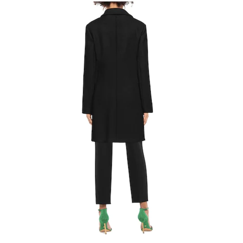 LOVE MOSCHINO Black Wool Women Coat