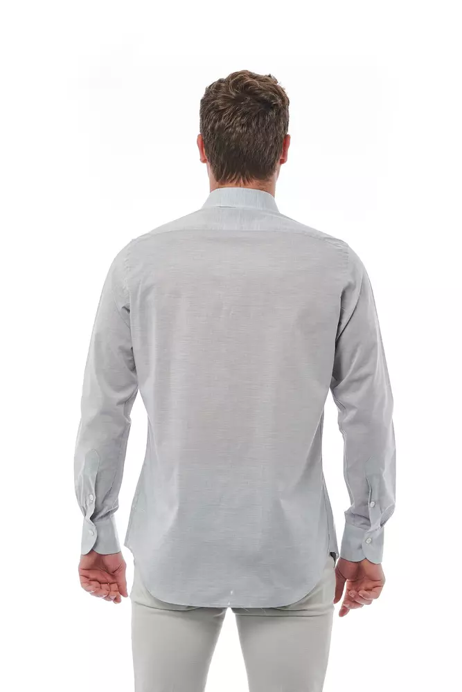 Bagatt Gray Cotton Men Shirt