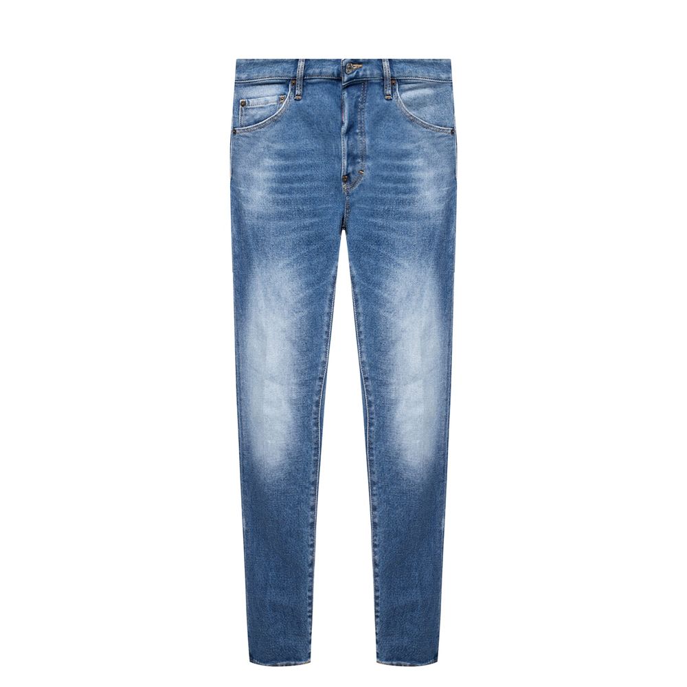 Dsquared2 Blue Cotton Men's Distressed Jean