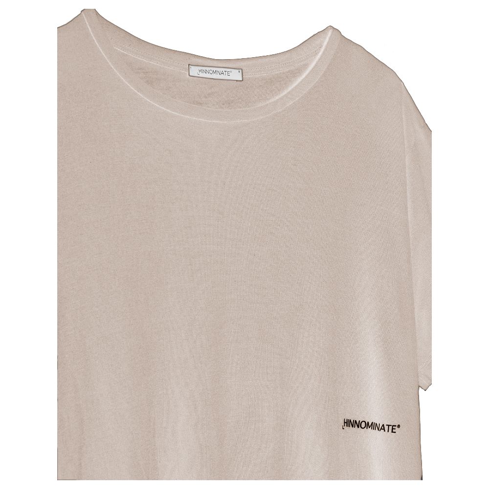 HINNOMINATE Beige Modal Women T-Shirt