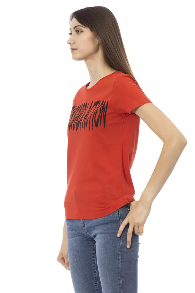 Trussardi Red Cotton Women T-Shirt