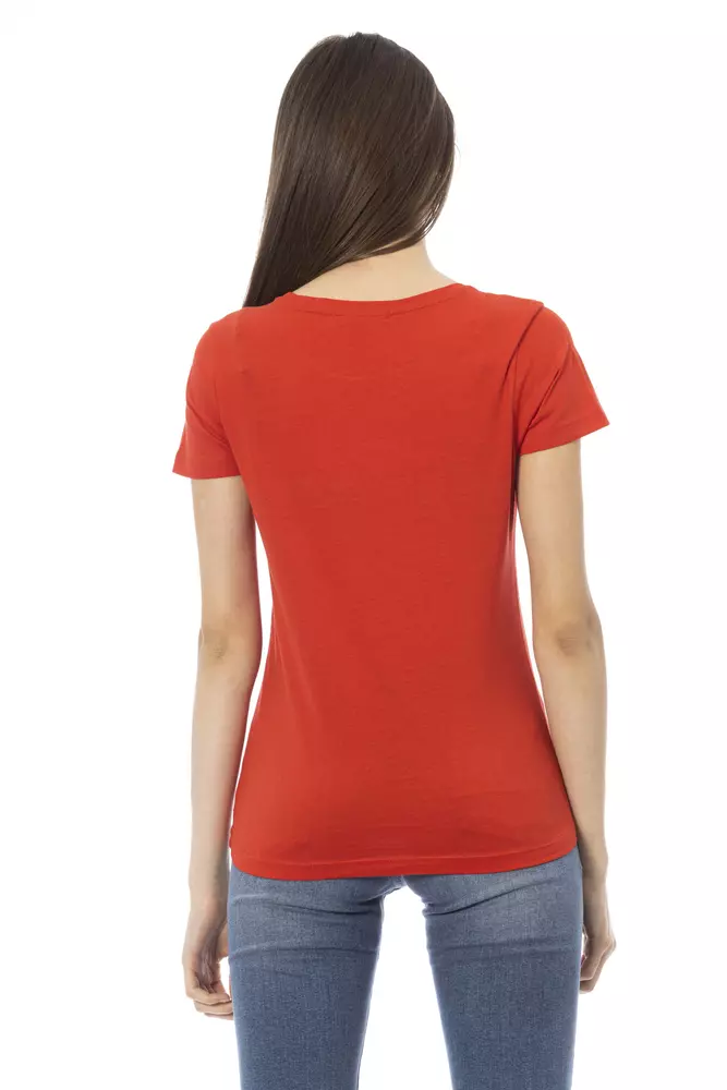 Trussardi Red Cotton Women T-Shirt