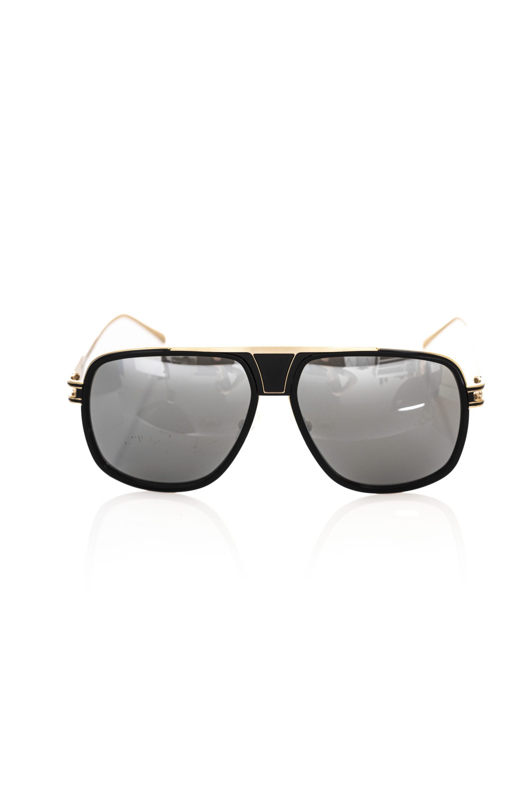 Black Metallic Fiber Men Sunglass