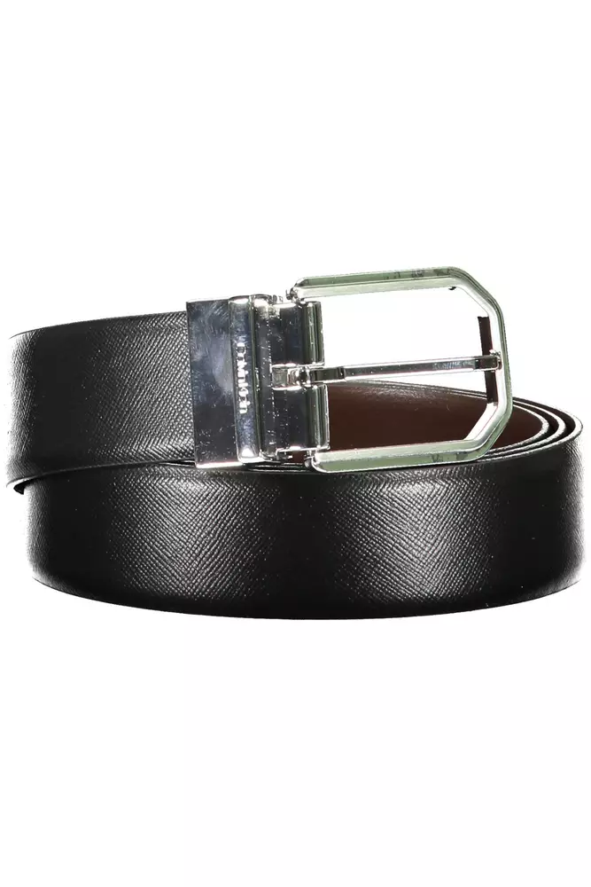 Black Leather Men Belt
