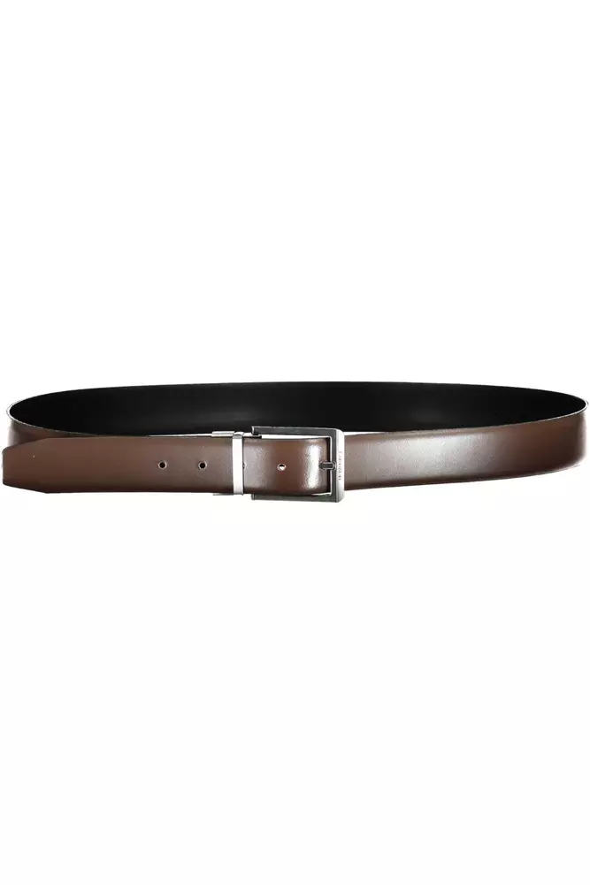Brown Leather Men Belt
