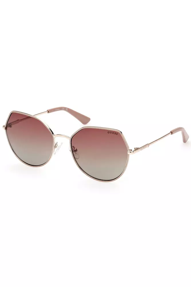 Gold Metal Women Sunglass