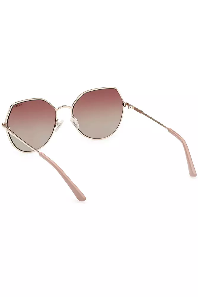 Gold Metal Women Sunglass