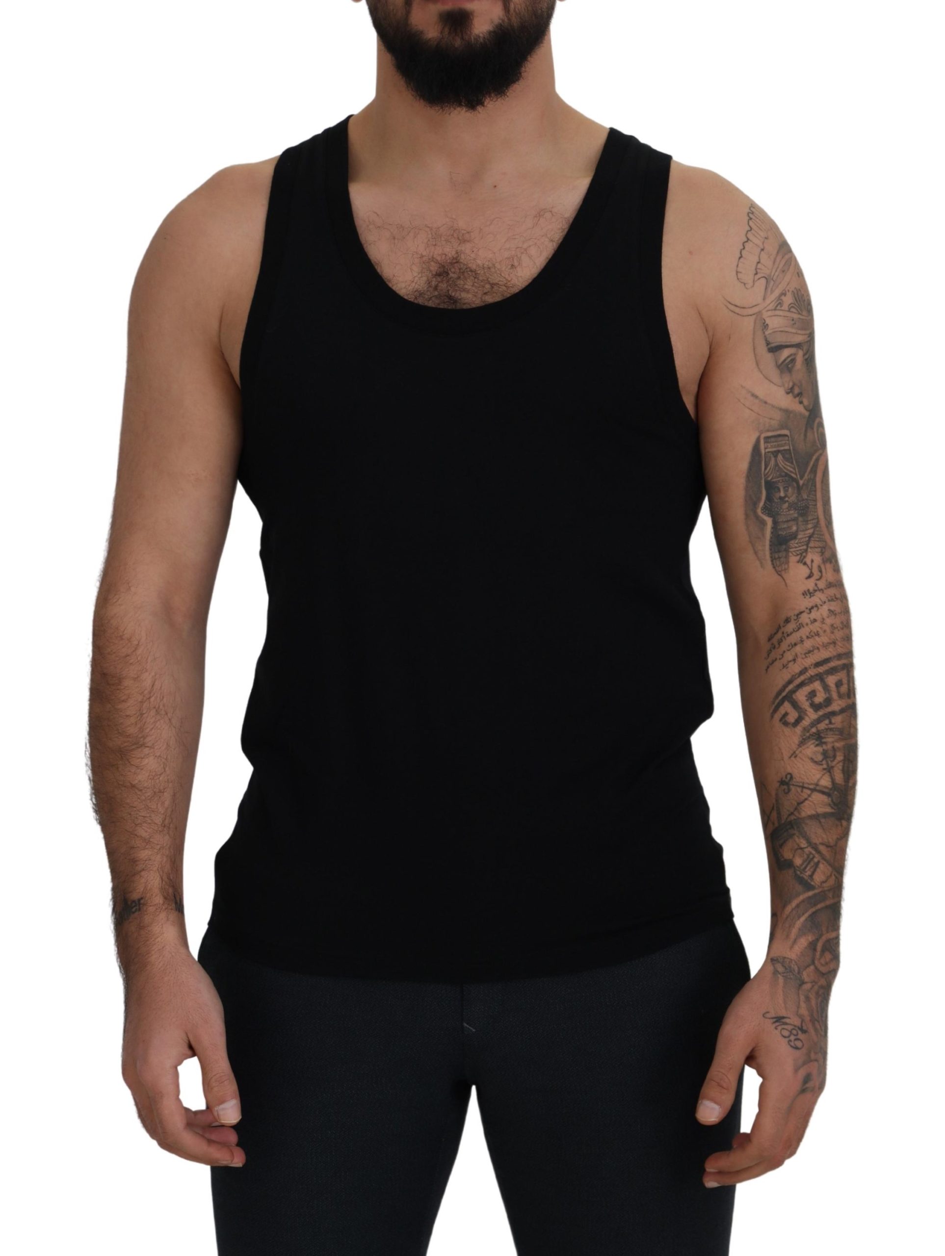 Elegant Black Tank Top T-Shirt