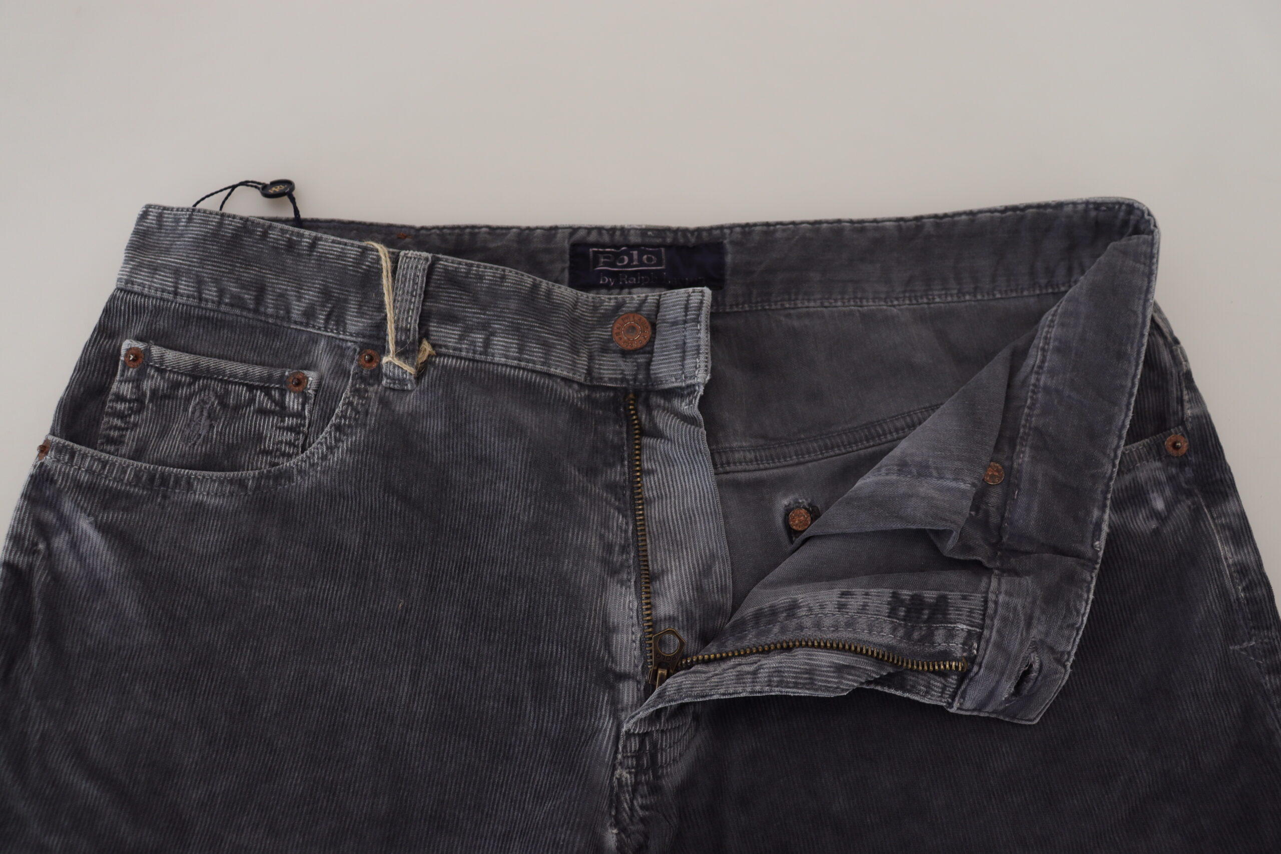 Elegant Gray Corduroy Pants for Men