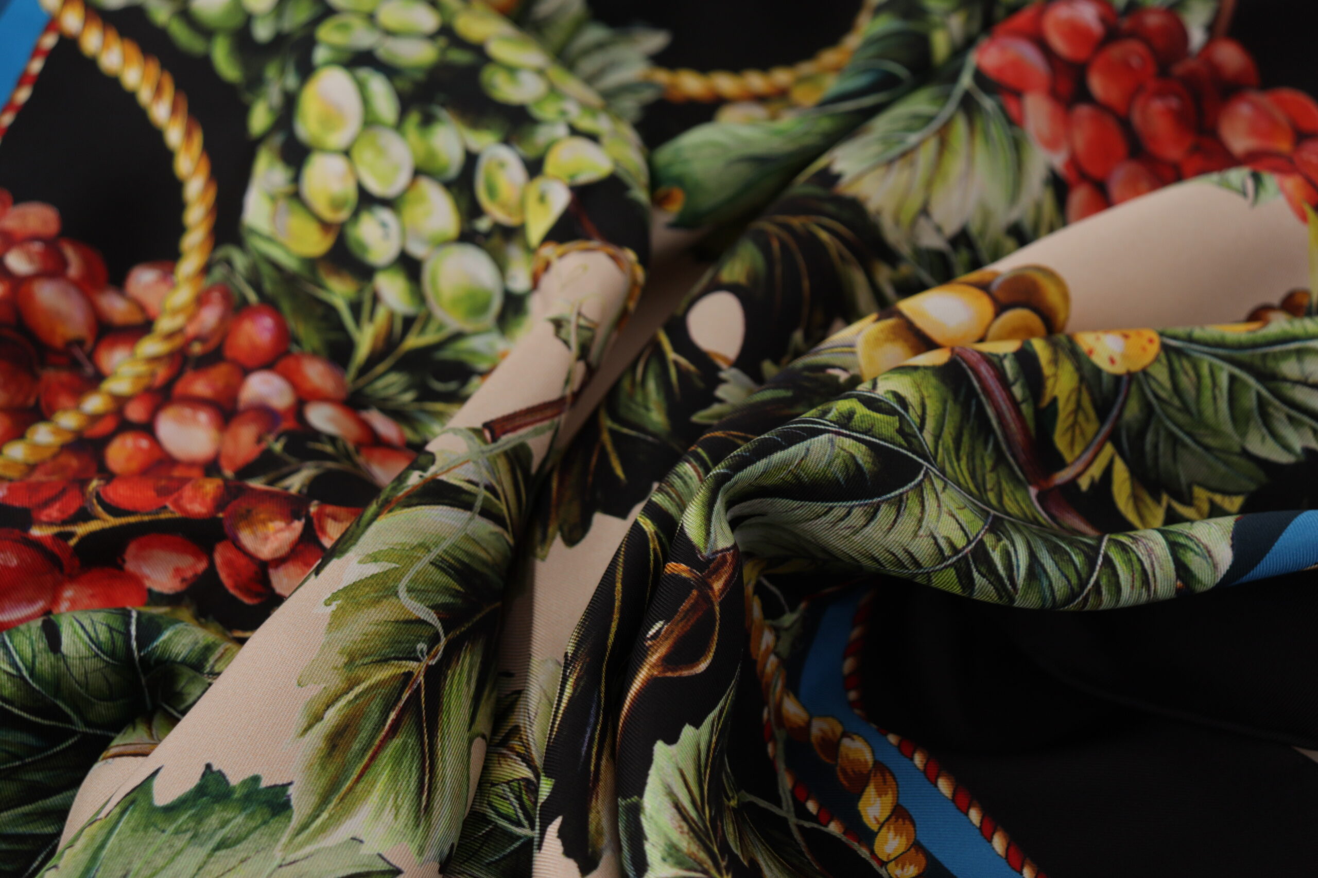 Elegant Multicolor Silk Square Scarf