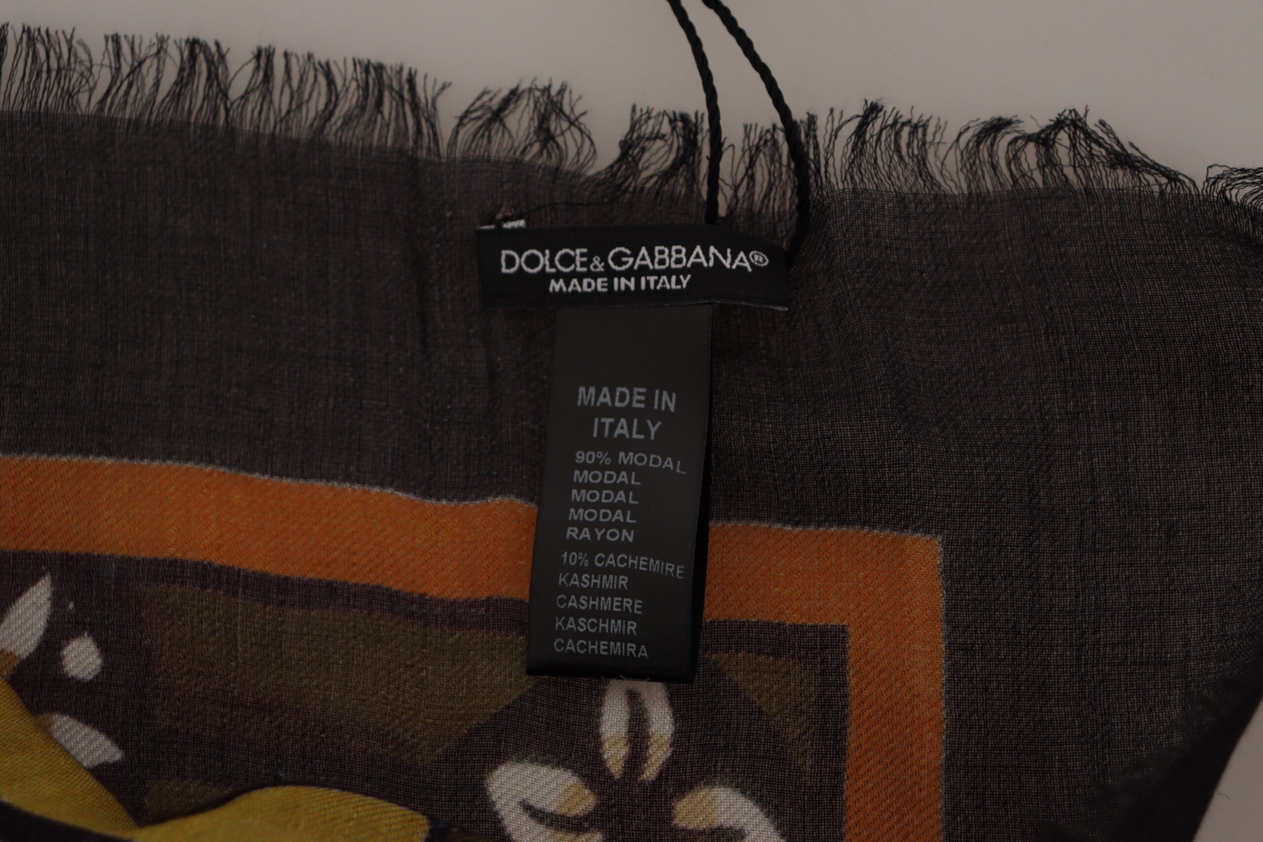 Elegant Multicolor Cashmere Blend Scarf