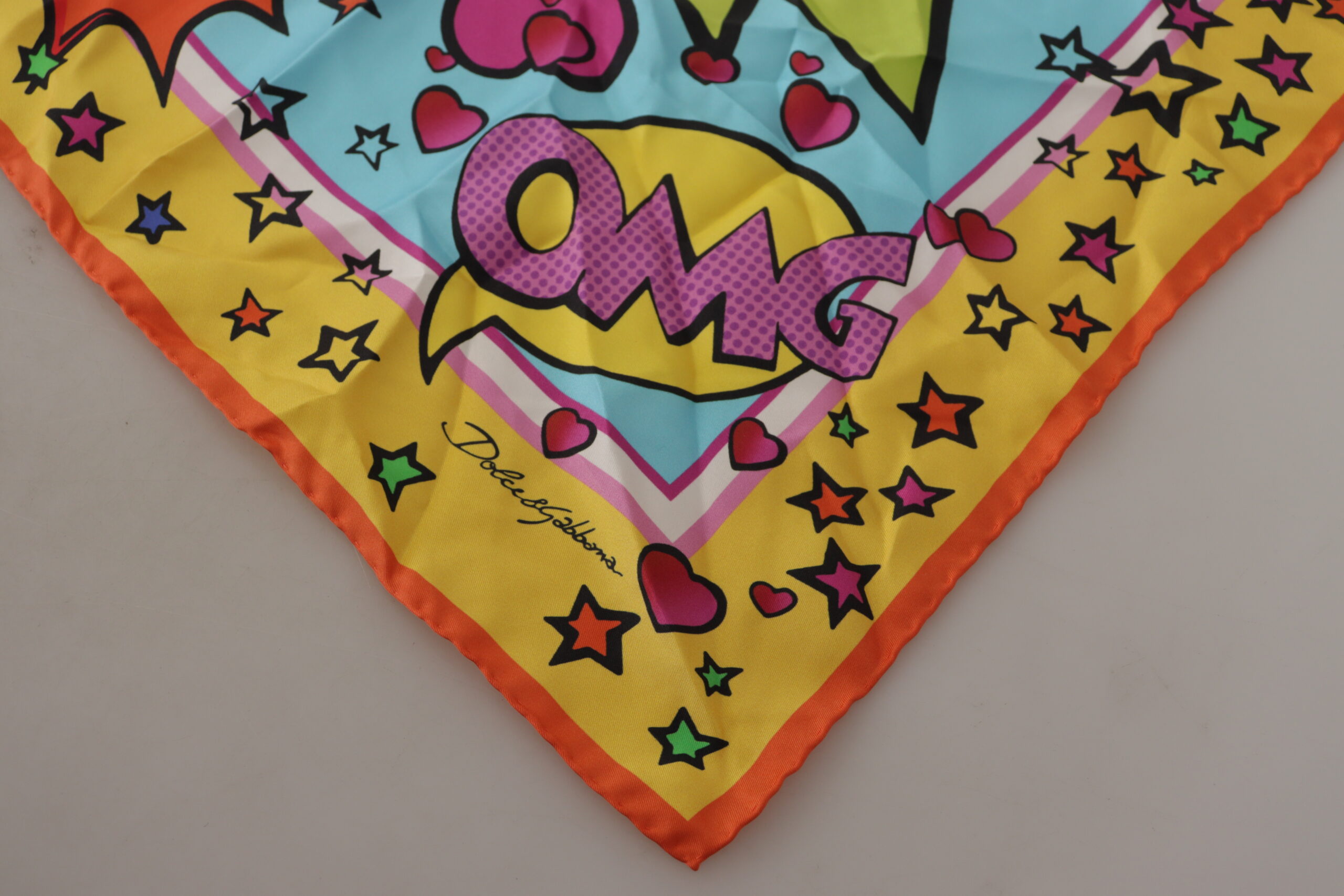 Elegant Silk Square Scarf Multicolor