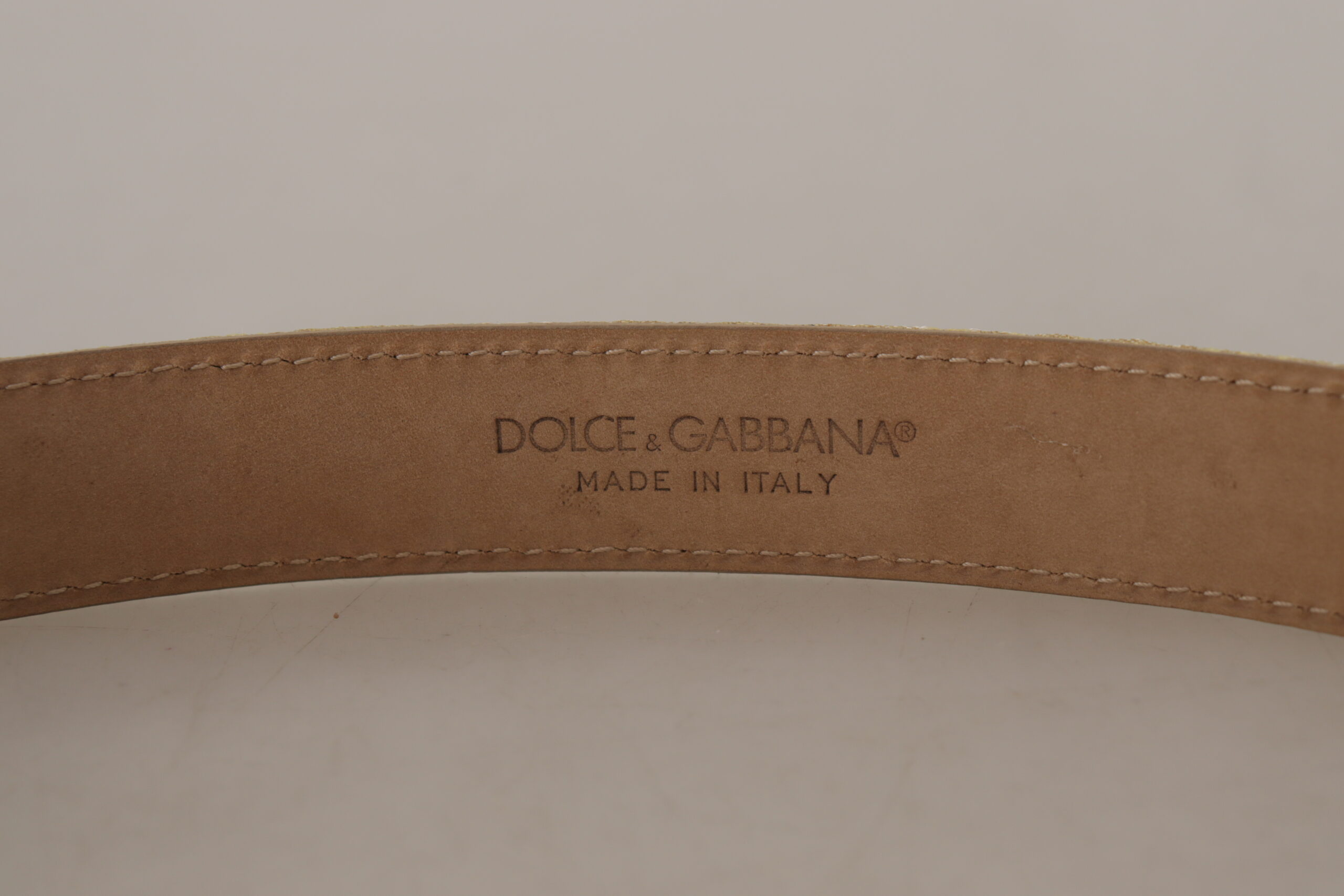 Elegant Gold-Tone Leather Belt