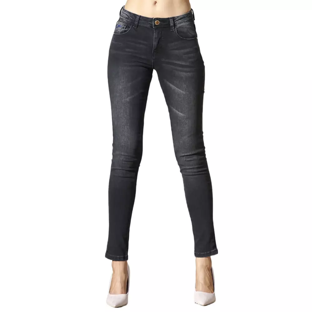 Zee Lane Black Cotton Women's Jean