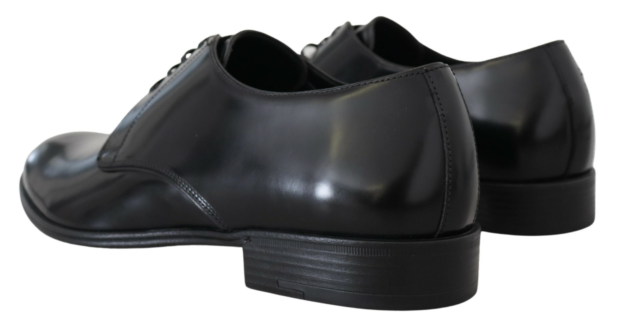 Elegant Black Leather Lace-Up Formal Shoes