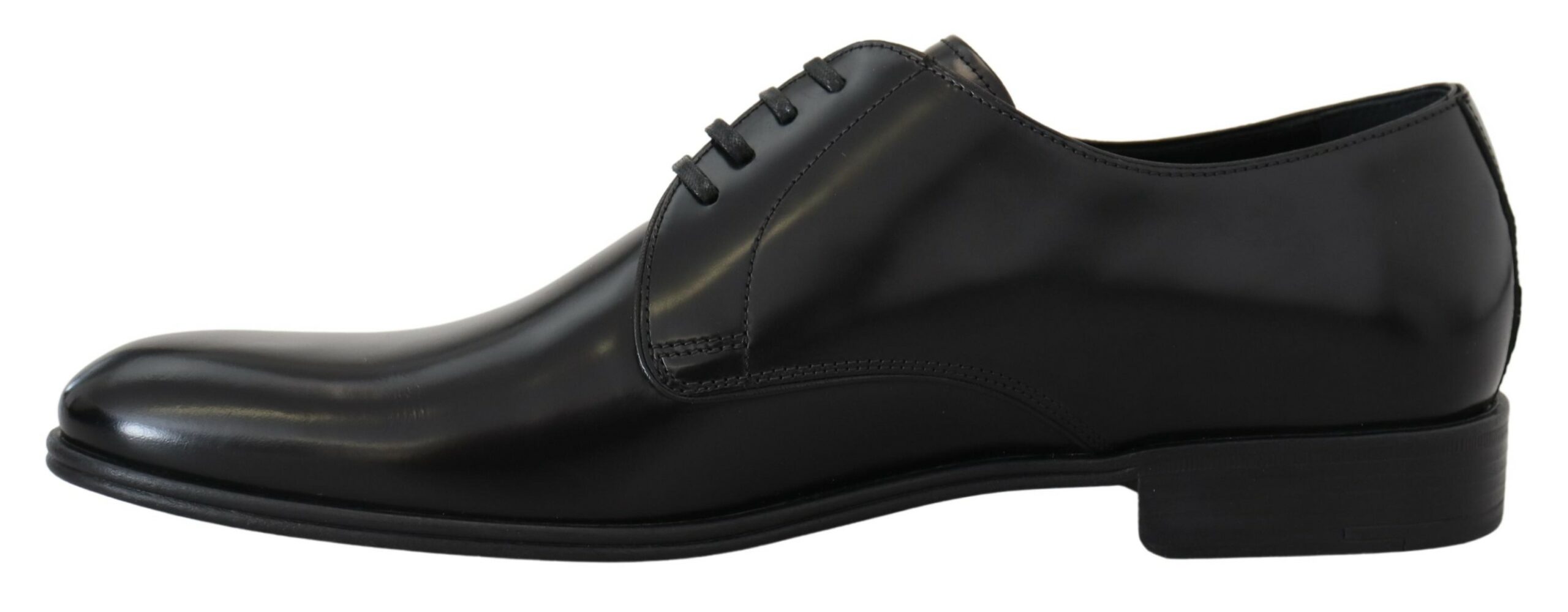 Elegant Black Leather Lace-Up Formal Shoes