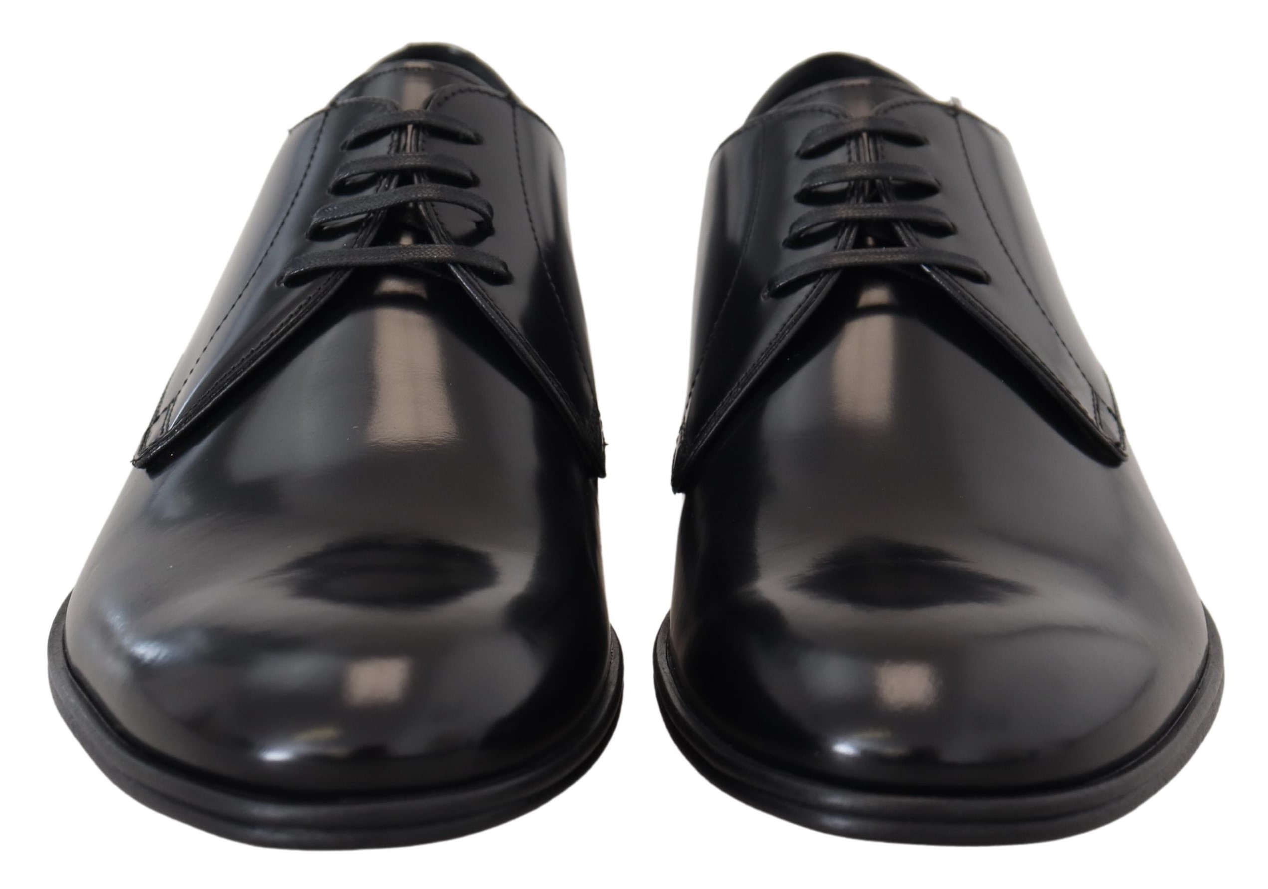 Elegant Black Leather Lace-Up Formal Shoes
