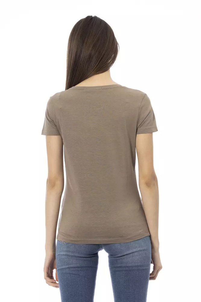 Trussardi Brown Cotton Women T-Shirt