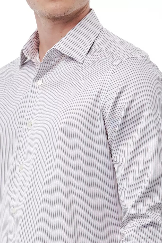 Bagatt White Cotton Men Shirt
