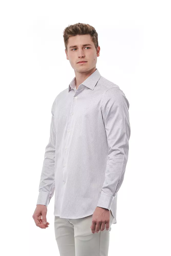 Bagatt White Cotton Men Shirt