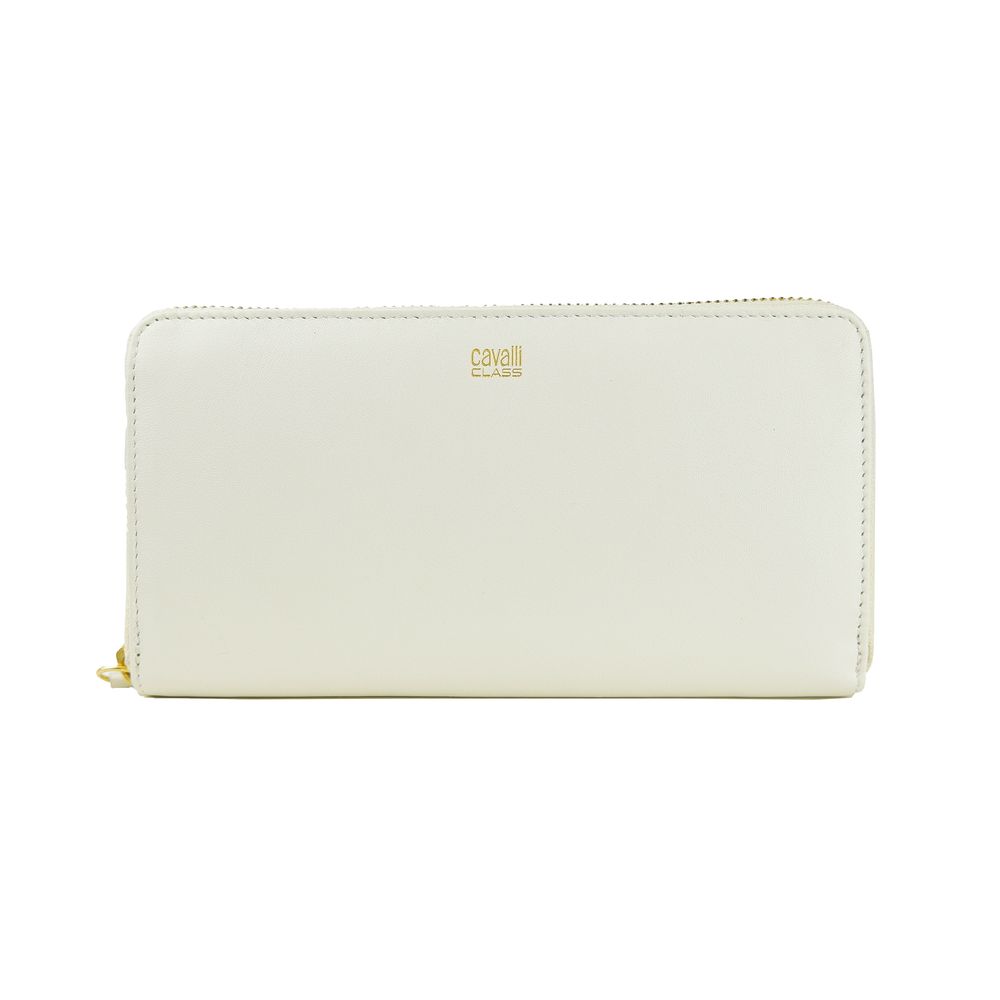 cavalli CLASS White Calfskin Women Wallet