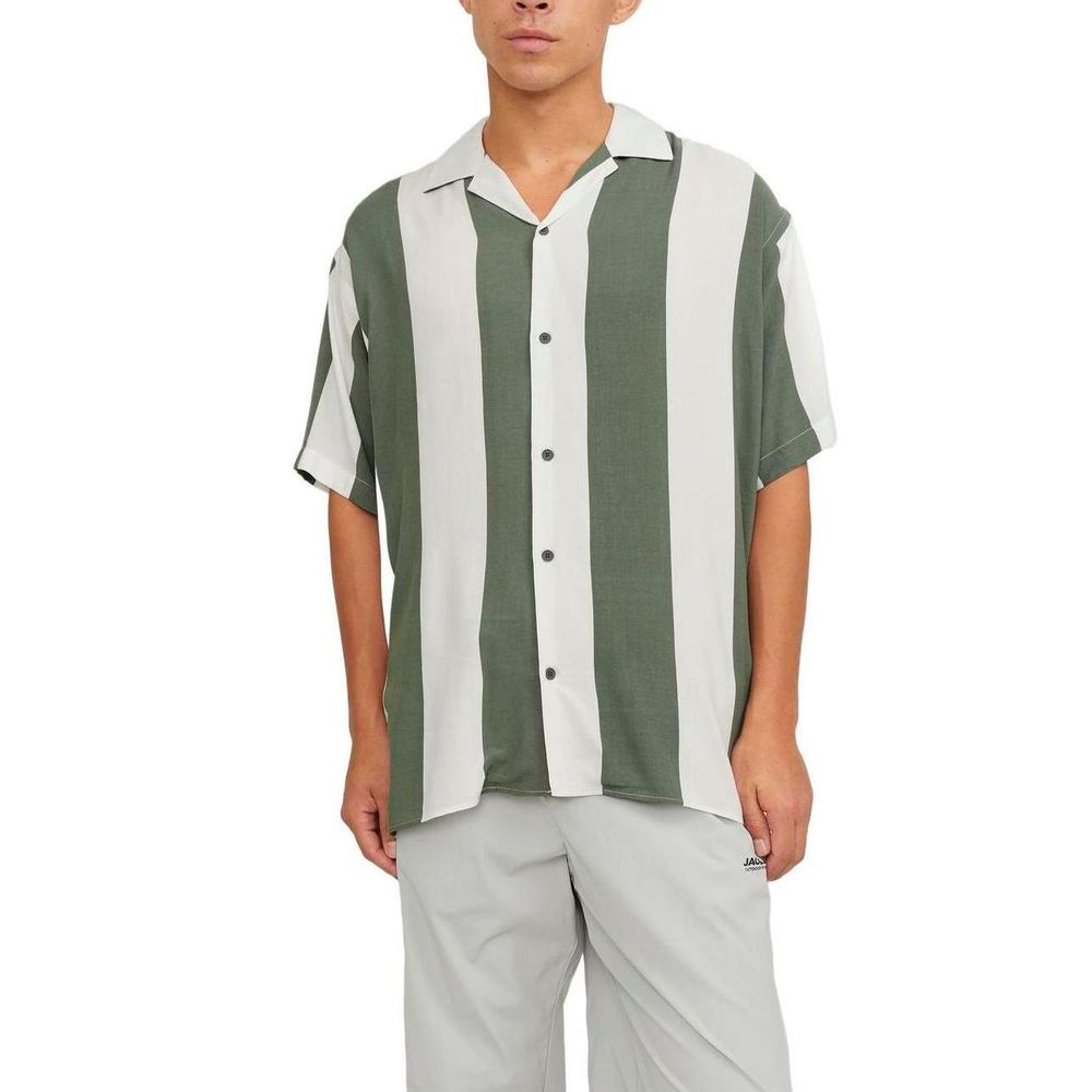 Jack & Jones Green Viscose Shortsleeve