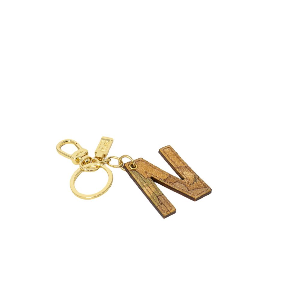 ALVIERO MARTINI 1a CLASSE Beige Leather Keychain
