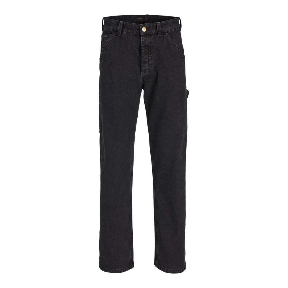 Jack & Jones Black Cotton Relaxed Fit Jean