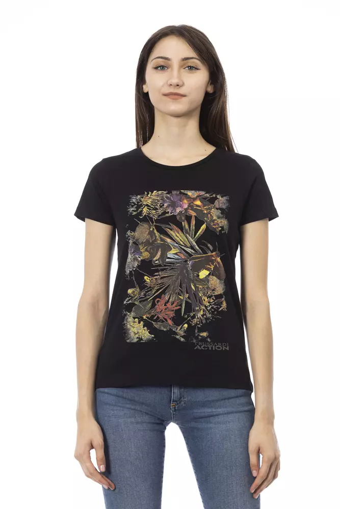 Trussardi Black Cotton Women T-Shirt