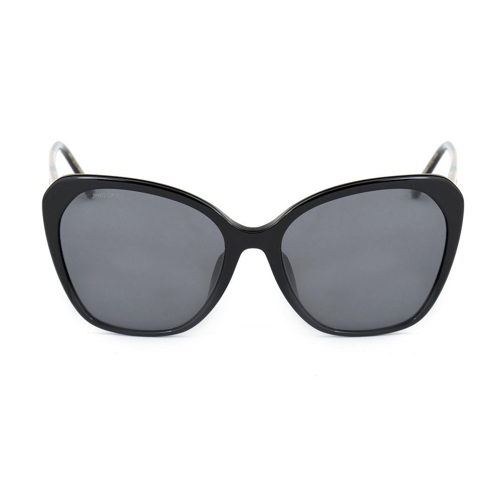 Jimmy Choo Eyewear Black Metal Sunglasses