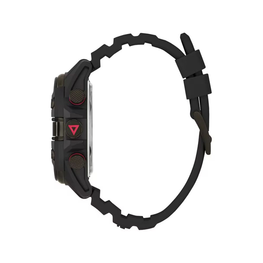 GUESS Black Resin Watch