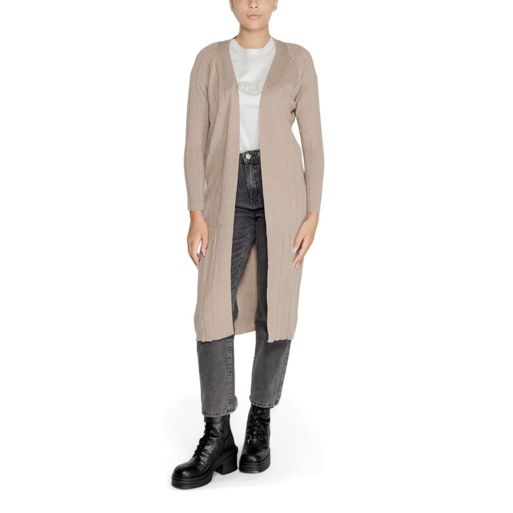 ONLY Beige Marabou Cardigan