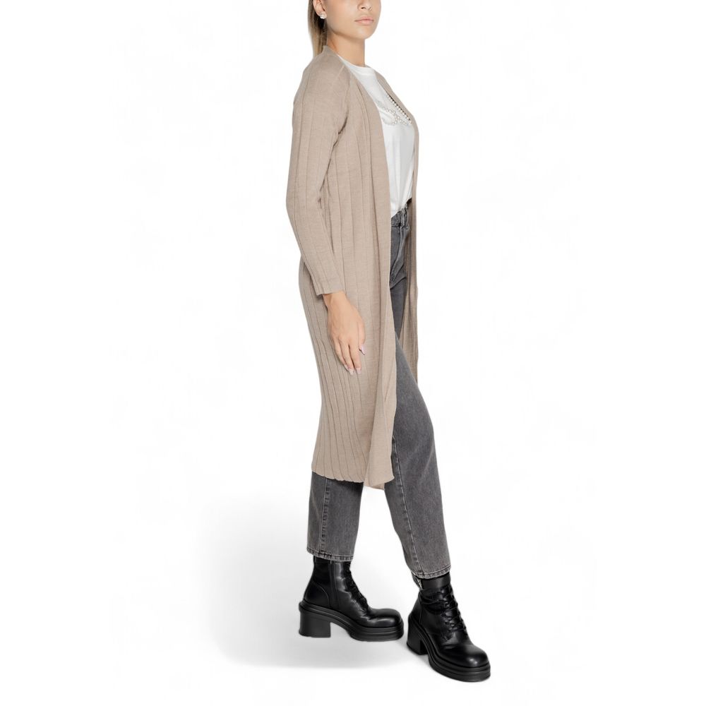 ONLY Beige Marabou Cardigan