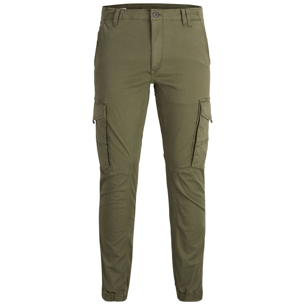Jack & Jones Green Cotton Skinny Pant