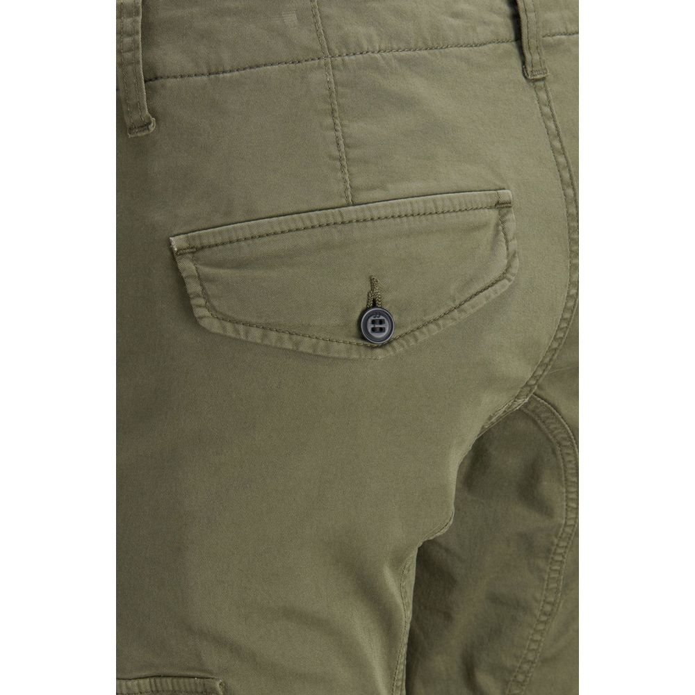 Jack & Jones Green Cotton Skinny Pant