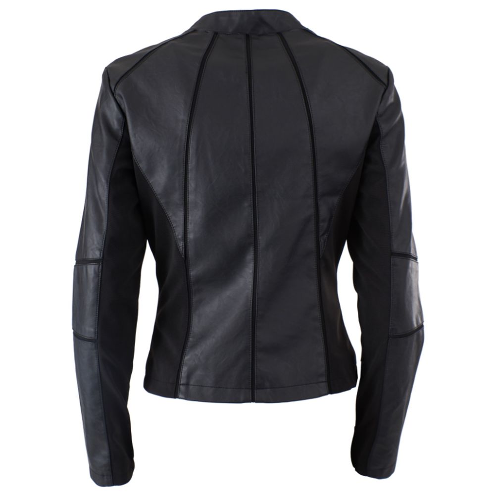 Zee Lane Black Polyethylene Jackets & Coat