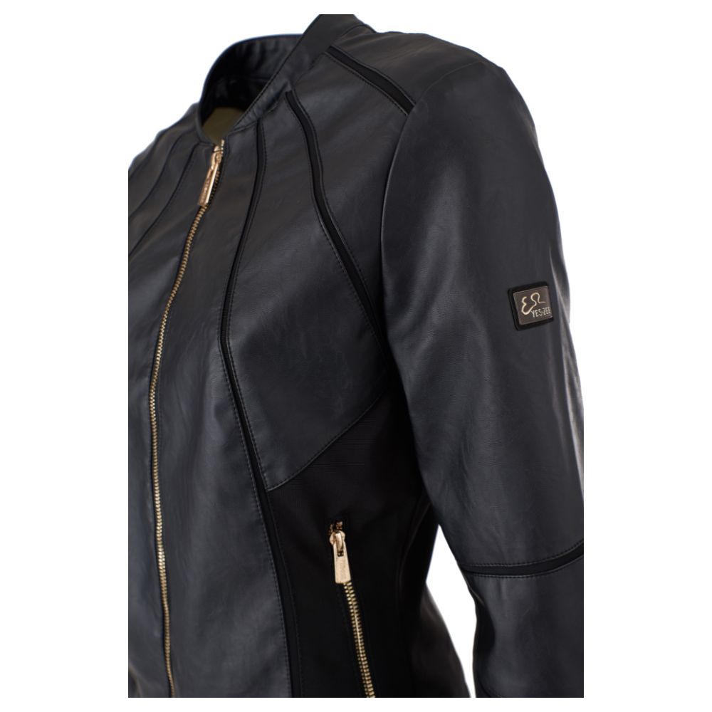 Zee Lane Black Polyethylene Jackets & Coat