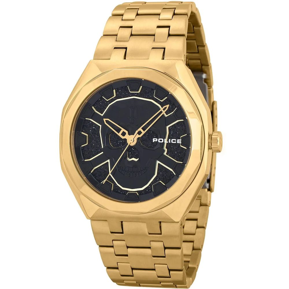 The Police Gold Stainless Steel Watch