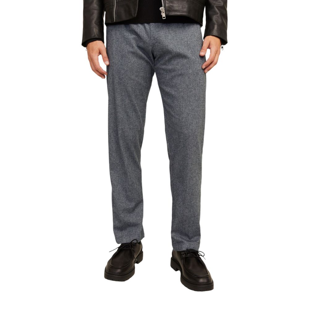 Jack & Jones Gray Cotton Pant