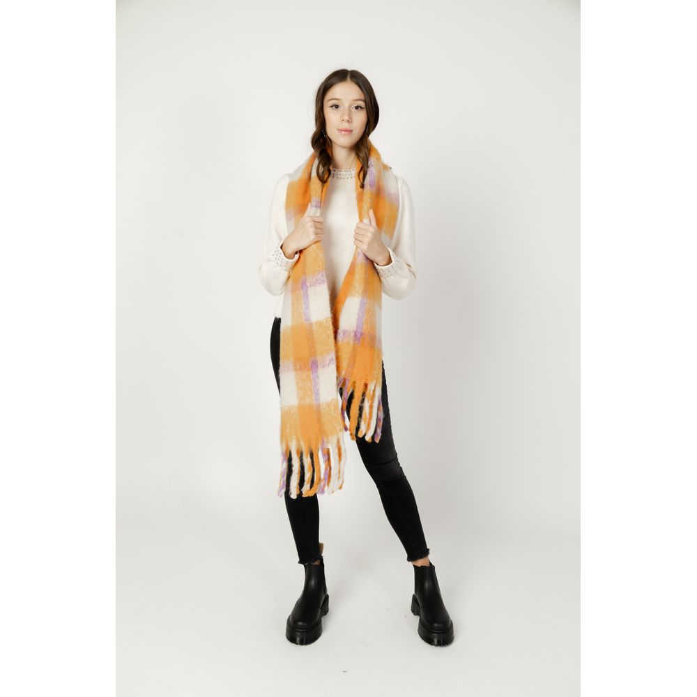 ONLY Orange Polyester Scarf
