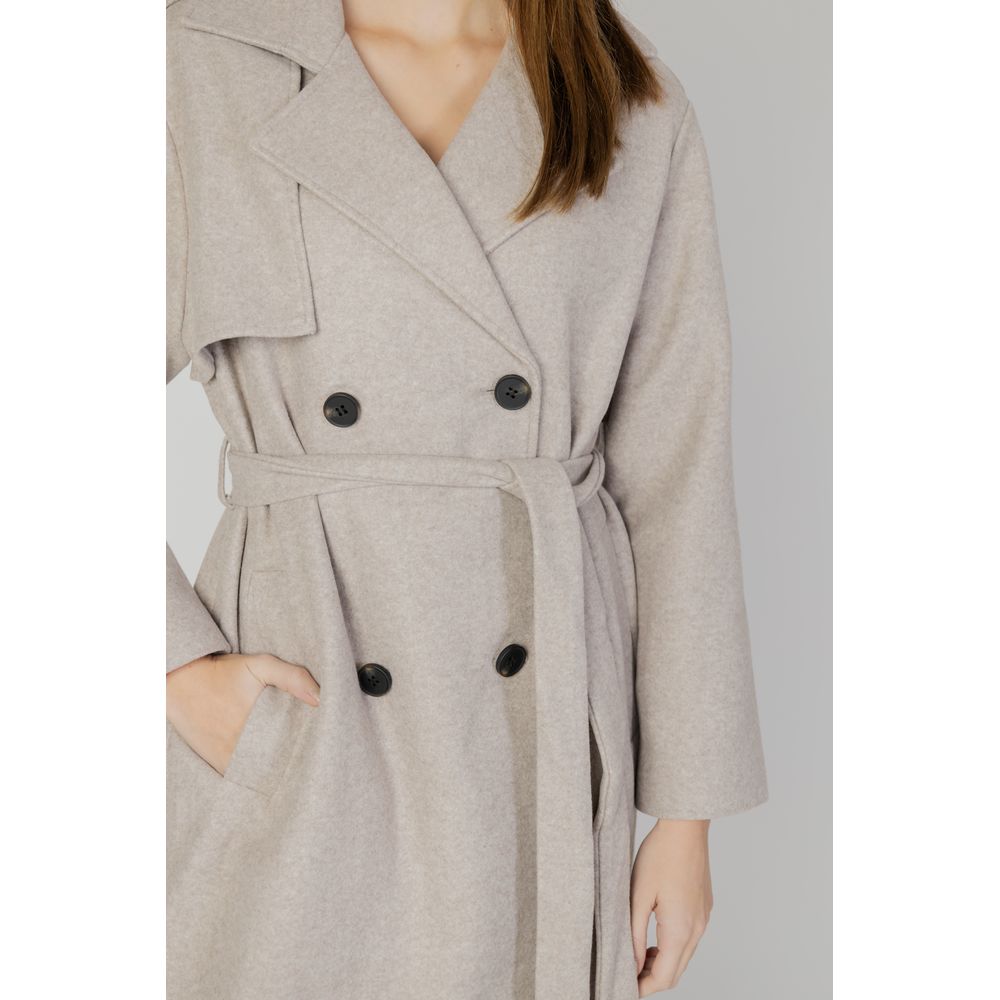 ONLY Beige Polyester Coat