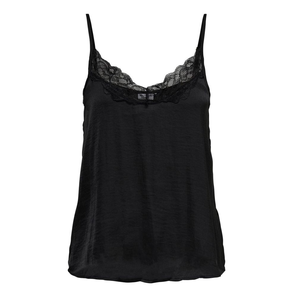 Jacqueline de Yong Black Polyester Tank Top